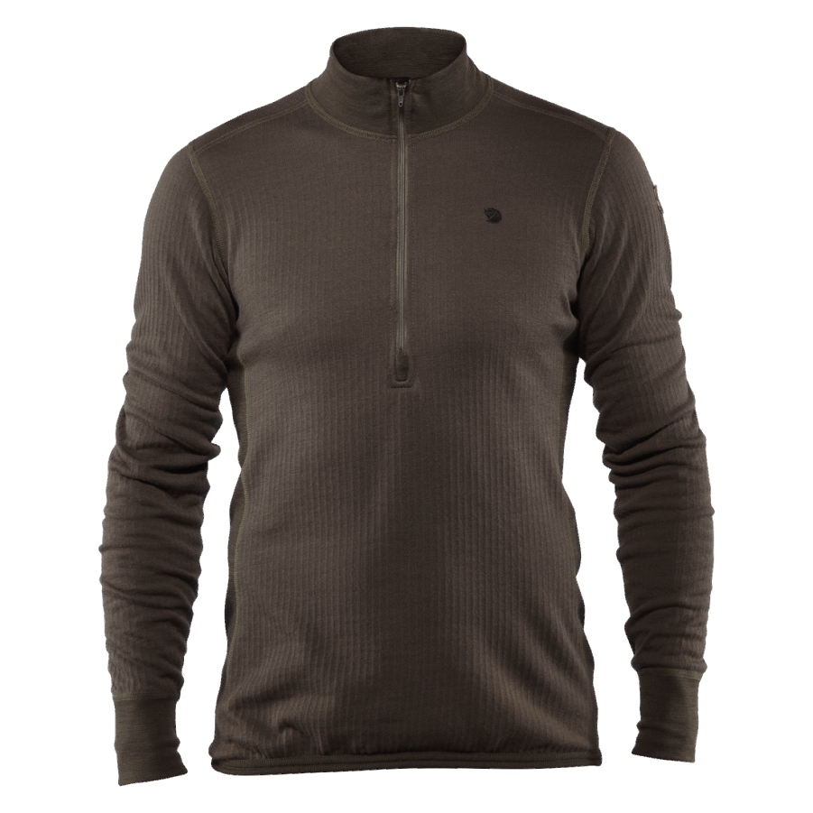 Värmland Woolterry Half Zip M Fashion Fjällräven Dark Olive