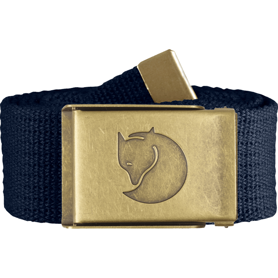 Berggrau Mode Fjällräven Canvas Messinggürtel 4cm