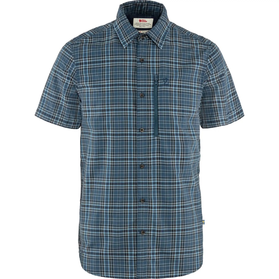 Abisko Wandershirt Ss M Indigoblau-dark Navy Fashion Fjällräven