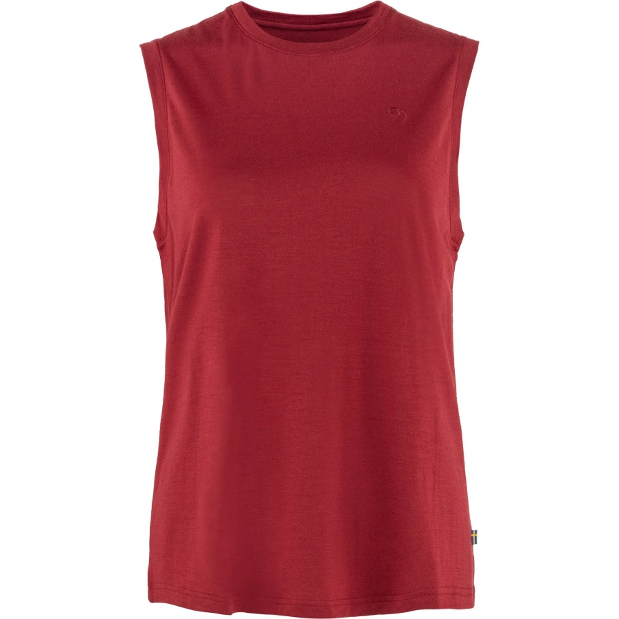 Abisko Wool Tank Top W Fashion Fjällräven Granatapfelrot