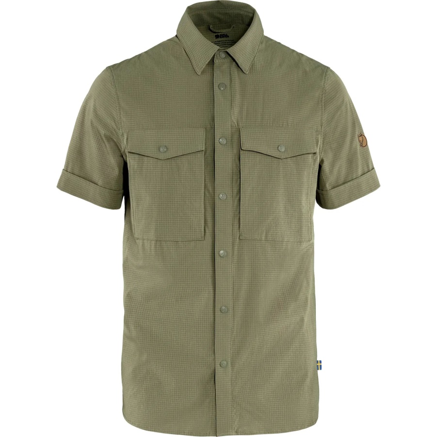 Abisko Trekkingshirt Ss M Light Olive Fashion Fjällräven