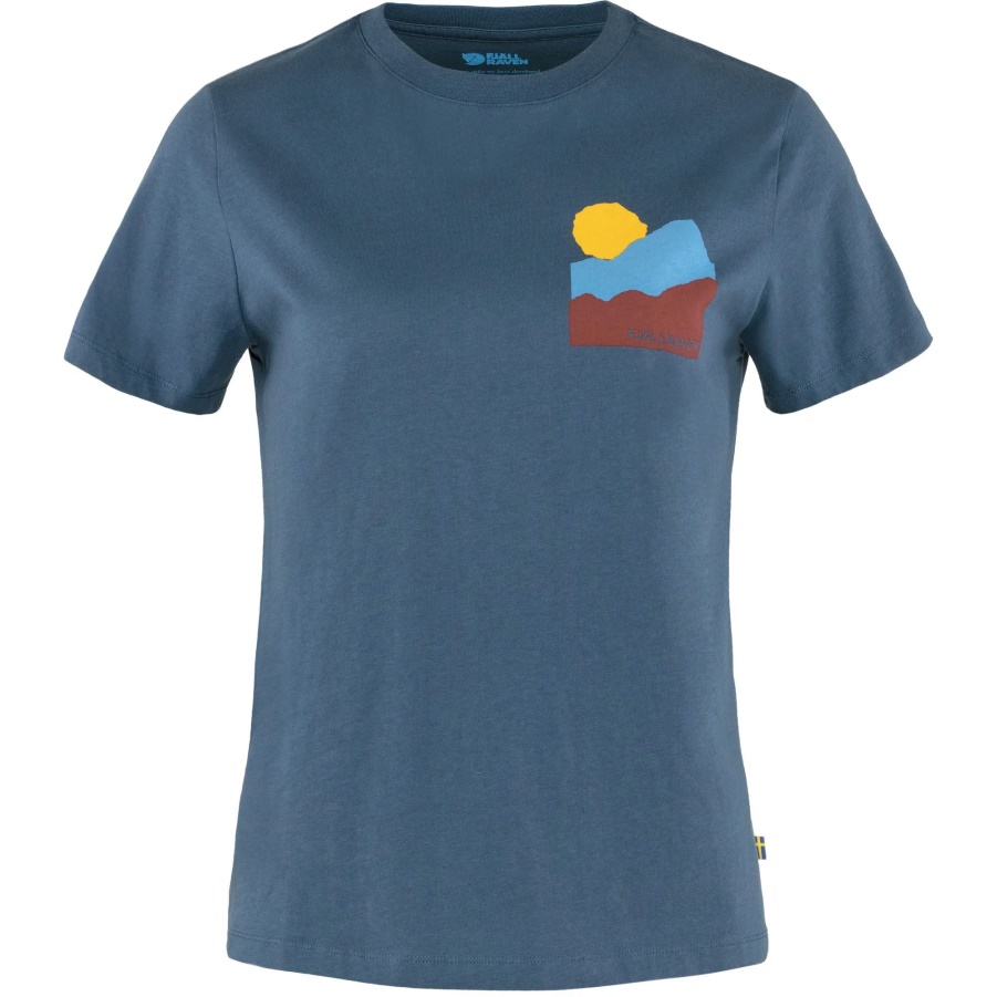 Fashion Fjällräven Nature T-shirt W Indigoblau