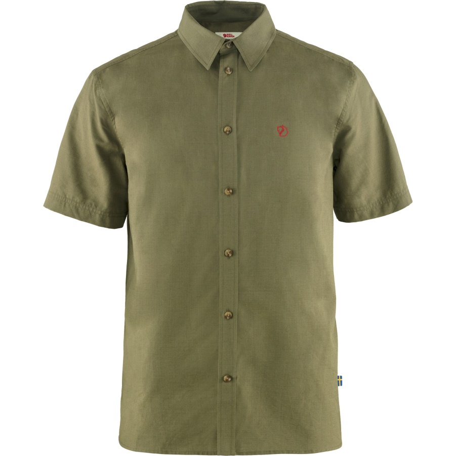 Övik Lite Shirt Ss M Fashion Fjällräven Grün