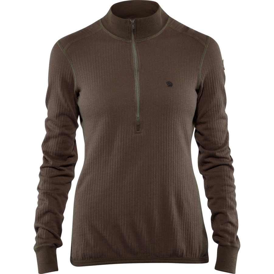 Dark Olive Fashion Fjällräven Brand Värmland Woolterry Half Zip M