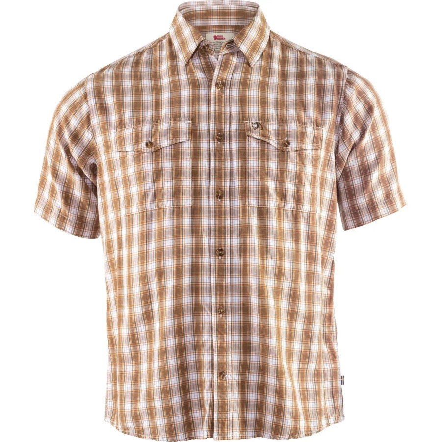 Abisko Cool Shirt Ss M Dark Sand Fashion Fjällräven