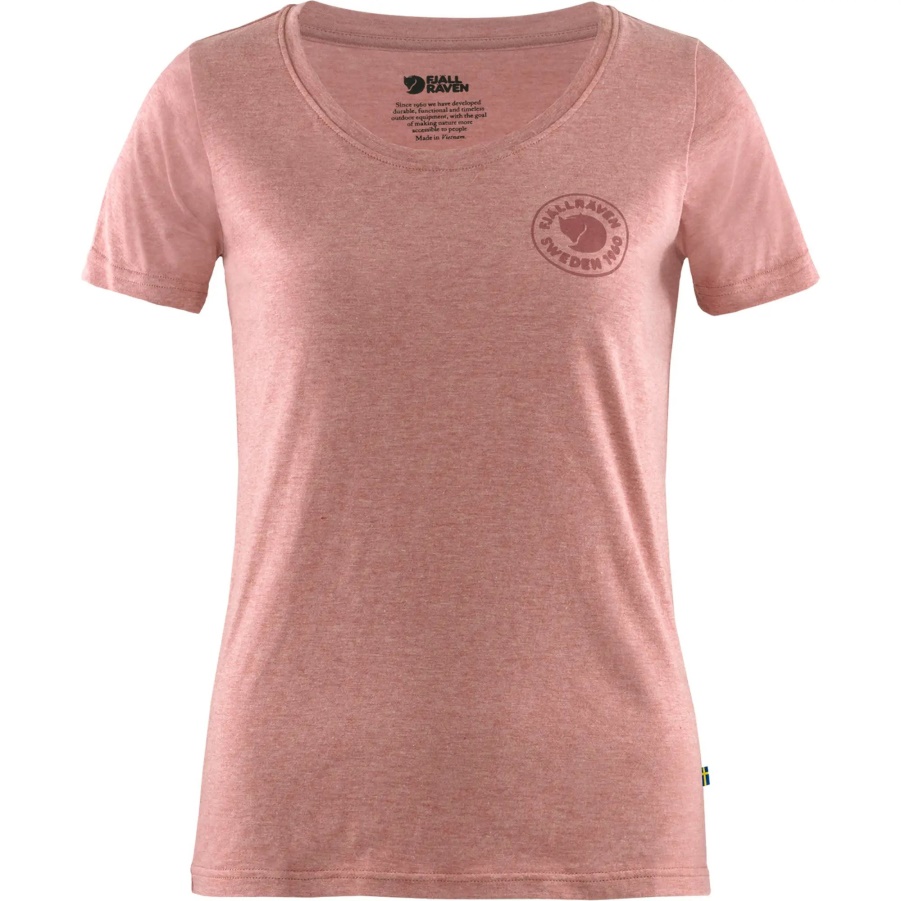 1960 Logo T-Shirt Mit Modischem Polarfuchs Himbeerrot-Melange