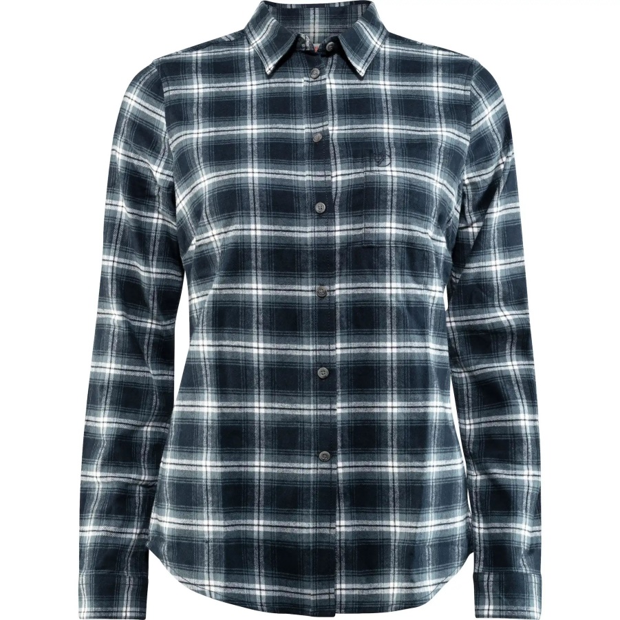 Dunkelblaues Övik Flanellhemd Mit Mode Fjällräven