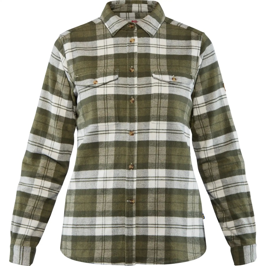 Fashion Fjällräven Brand Green Övik Schweres Flanellhemd M