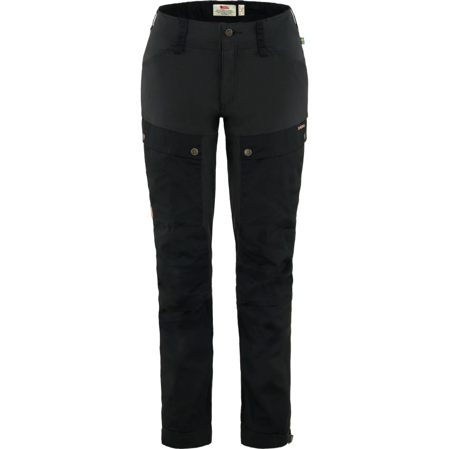Fashion Fjällräven Keb Hose Geschwungen W Reg Schwarz