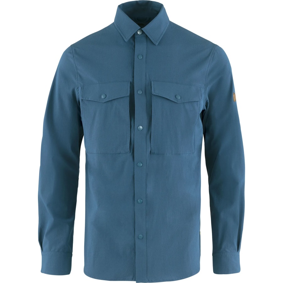 Abisko Trekkingshirt M Fashion Fjällräven Uncle Blue
