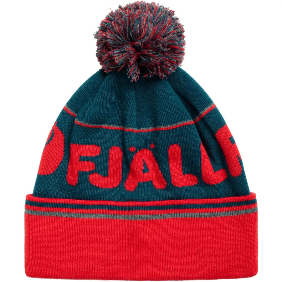 Bommelmütze Mode Polarfuchs Storm-True Red