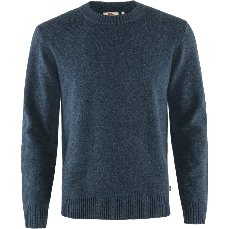 Fashion Fjällräven Övik Rundhalspullover M Navy