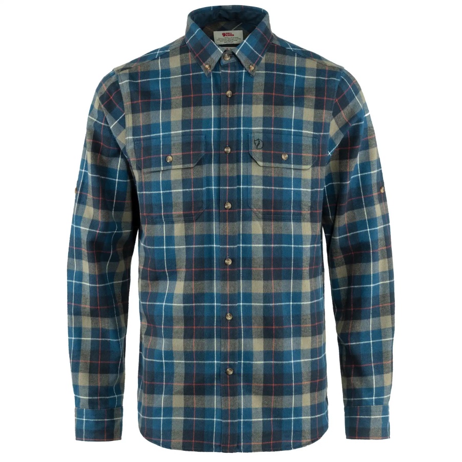 Singi Schweres Flanellhemd M Fashion Fjällräven Navy