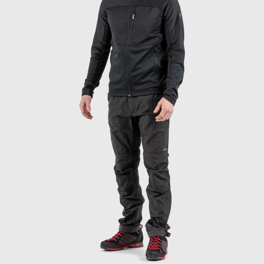 Abisko Lite Trekking Zip-off M Reg Patina Grün-dunkelgrau Fashion Fjällräven