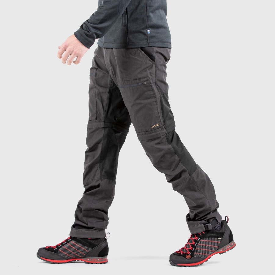 Abisko Lite Trekking Zip-off M Reg Patina Grün-dunkelgrau Fashion Fjällräven