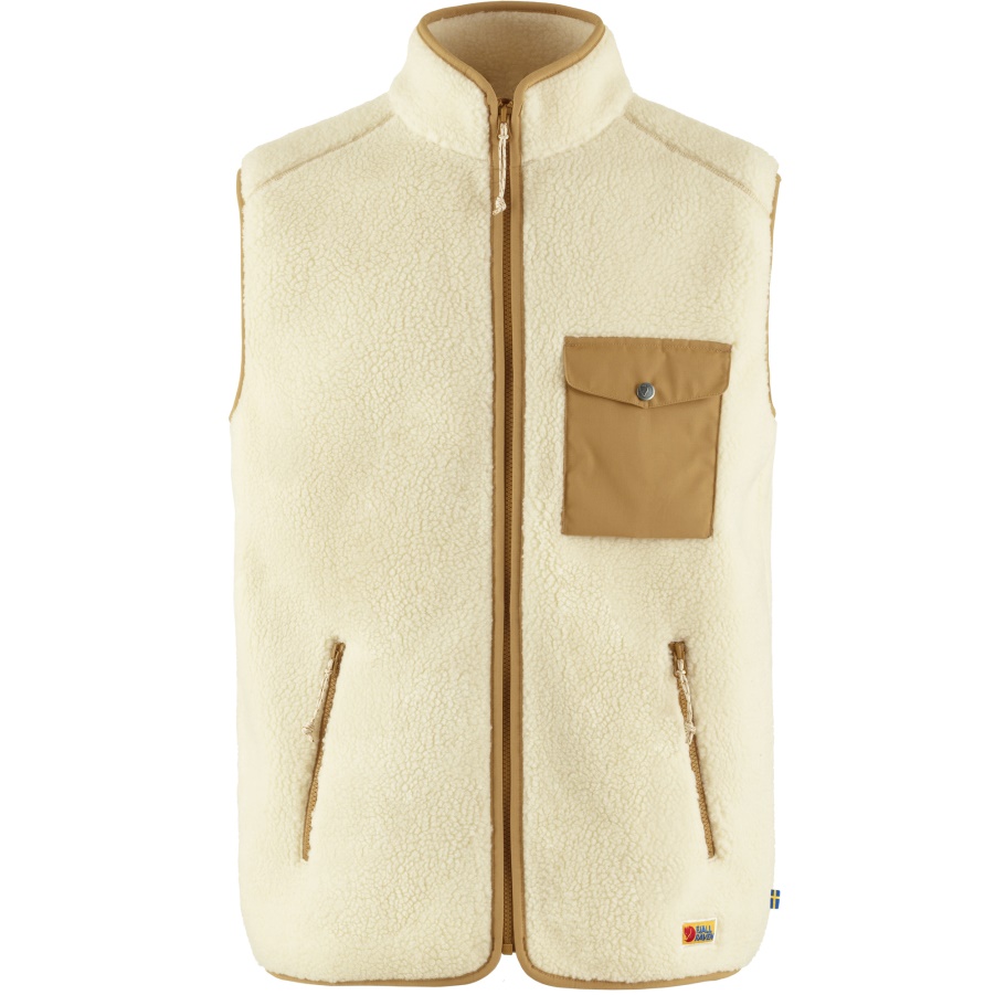 Alltagsfleeceweste M Fashion Fjällräven Kreideweiß-Buchweizenbraun