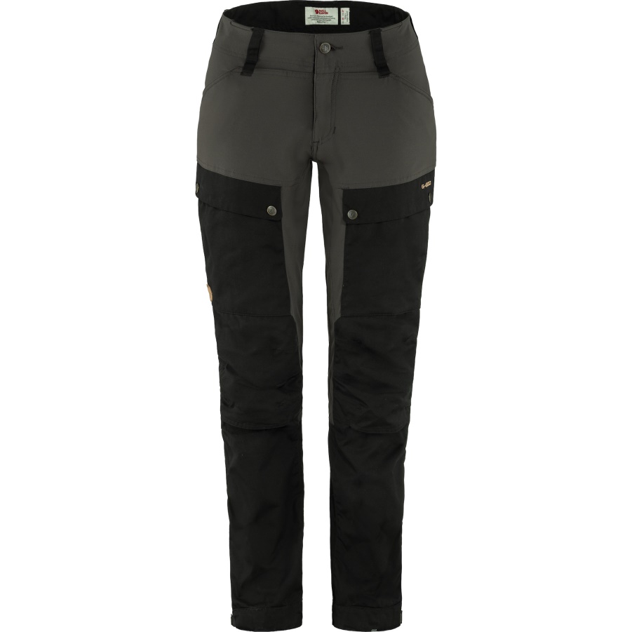 Schwarz-steingraue Keb Hose Geschwungen W Reg Fashion Fjällräven