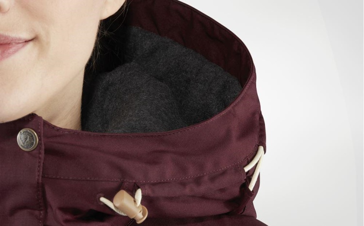 Fashion Fjällräven Dark Garnet Singi Wool Wattierter Parka W - Dark Garnet
