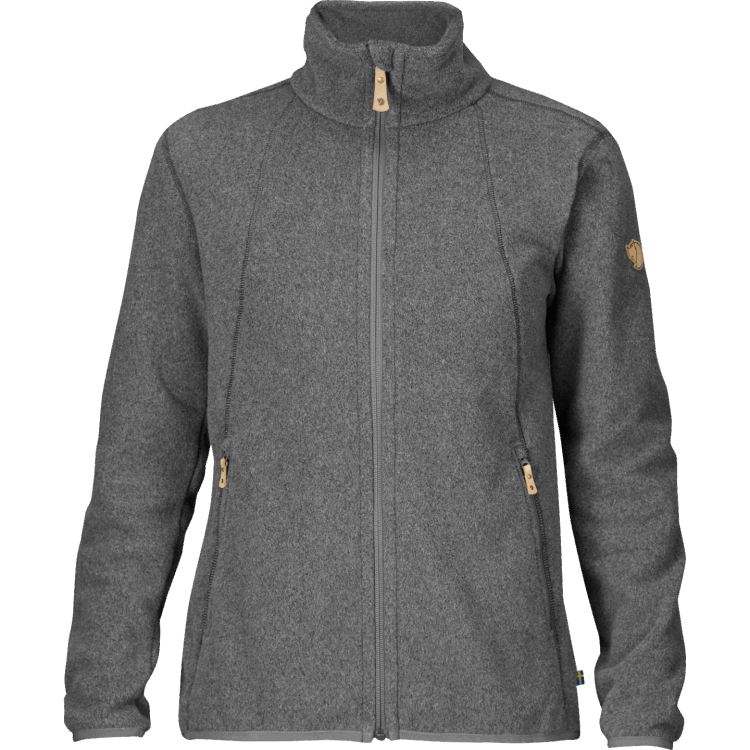 Dunkelgraues Stina-fleece W - Dunkelgraue Mode Fjällräven