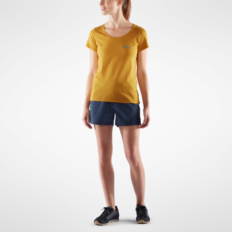 Fashion Fjällräven Logo T-shirt W Lehmblau/melange