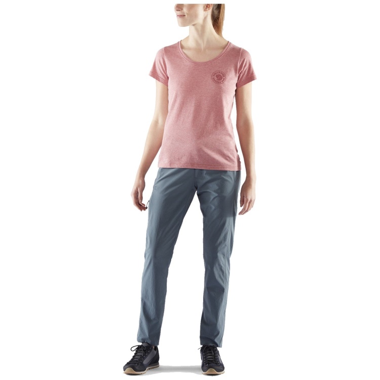 1960 Logo T-shirt W - Tonblau-melange Tonblau-melange Fashion Fjällräven