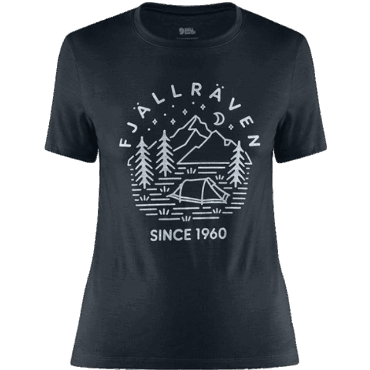 Dark Navy Fashion Fjällraven Abisko Wool Tltplats Ss W