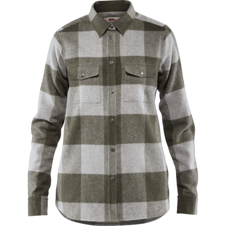 Laurel Green/fog Canada Shirt Ls W - Laurel Green - Fog Fashion Fjällräven