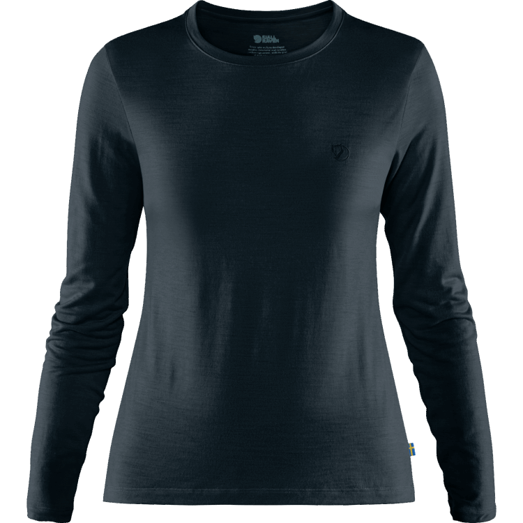 Abisko Wool Ls W Dark Navy Mode Fjällräven