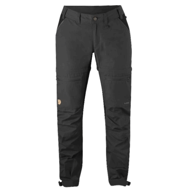 Abisko Lite Trekking Zip-off Hose W Short Fashion Fjällräven Dunkelgrau/schwarz