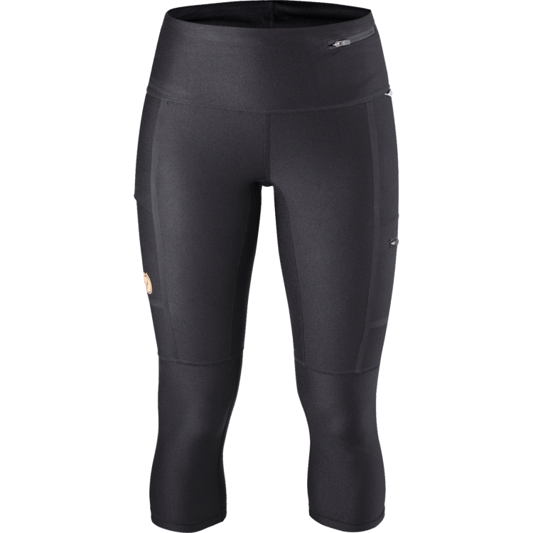 Schwarz Fashion Fjällräven Abisko Trekking-leggings 3/4 M