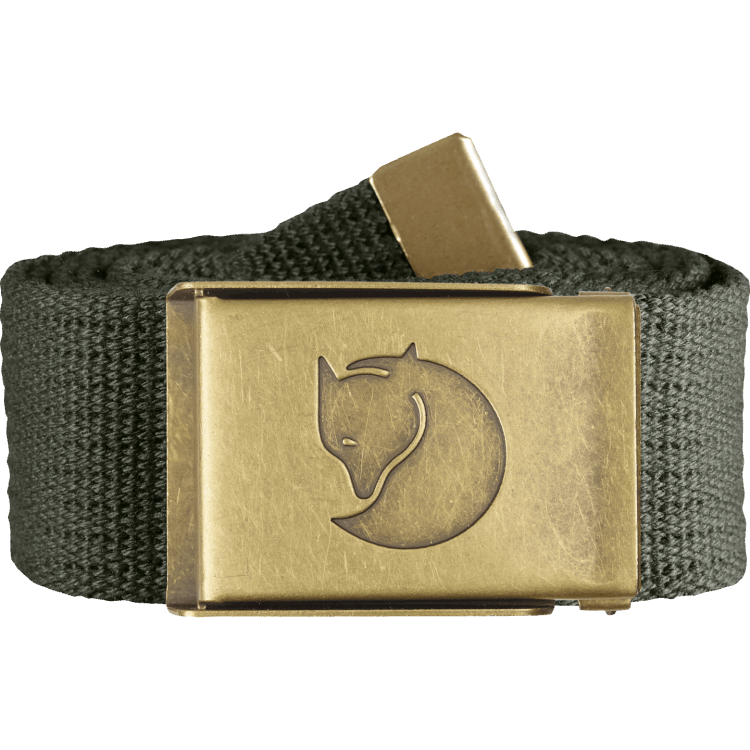 Fashion Fjällräven Canvas Messing Gürtel 4cm Berggrau