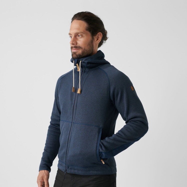 Deep Forest Fashion Fjällräven Övik Fleece-Hoodie M - Deep Forest