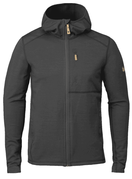 Dunkelgrau/schwarz Keb Fleece Hoodie M - 2 Farben Fashion Fjällräven