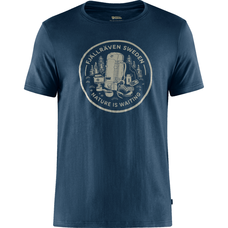 Kaffeepause T-shirt M - 2 Farben Fashion Fjällräven Navy