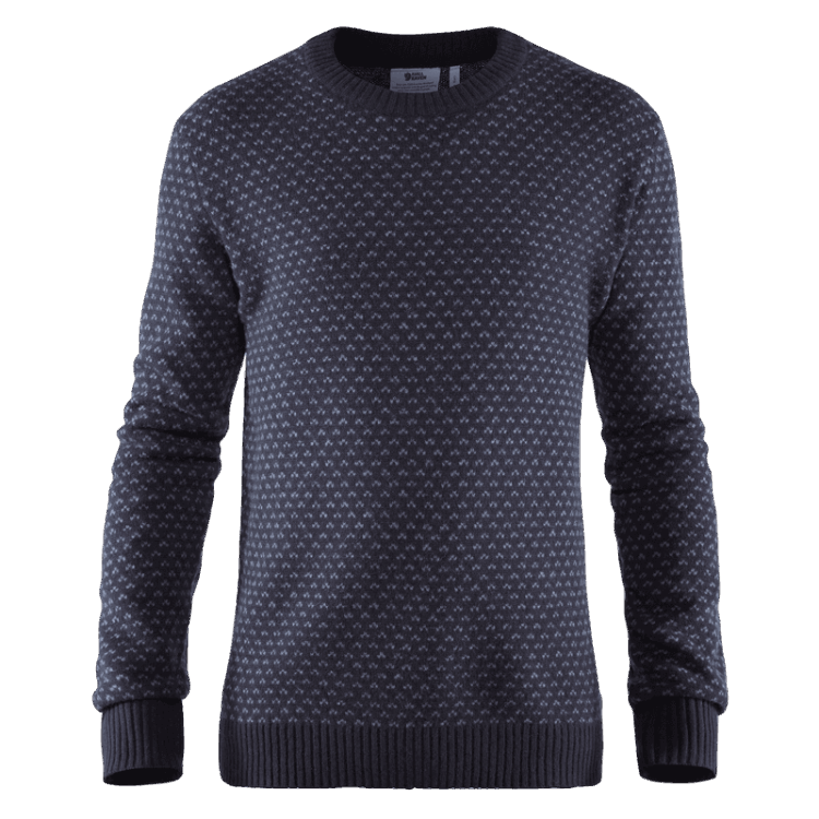 Dunkelblauer Övik Nordic-Pullover M Fashion Fjällräven