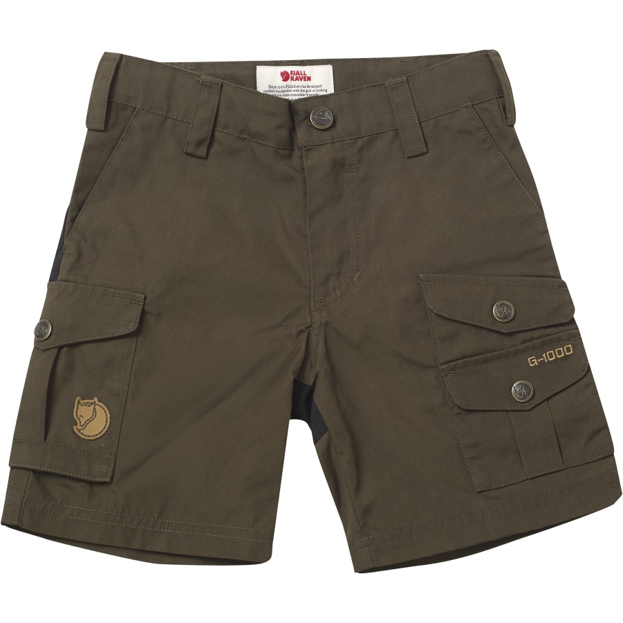 Fashion Fjällräven Dark Olive Kids Weite Shorts