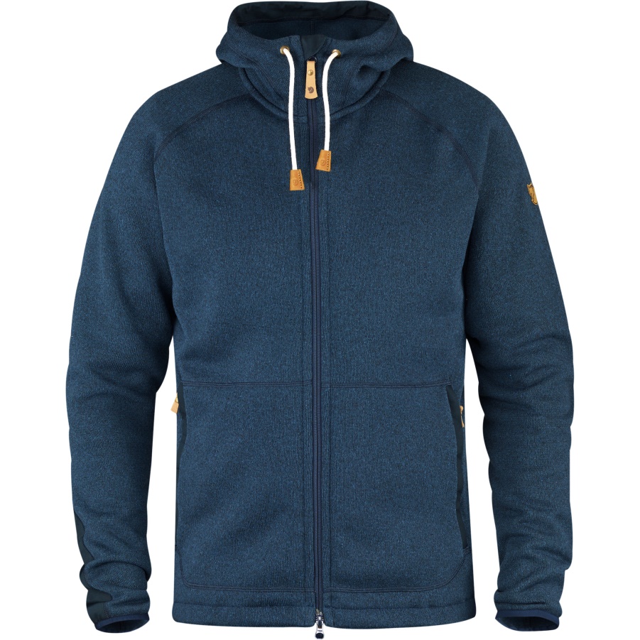 Fashion Fjällräven Navy Övik Fleece-Hoodie M