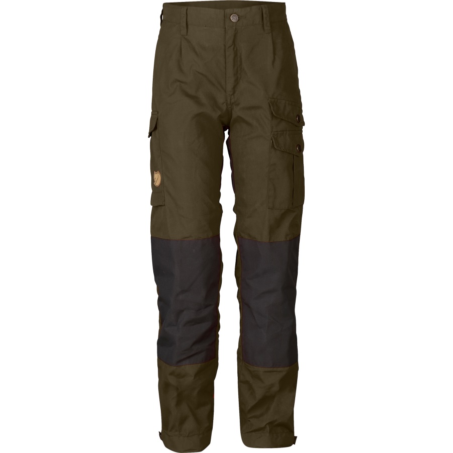 Dunkeloliv Mode Fjällräven Weit Geschnittene Kinderhose