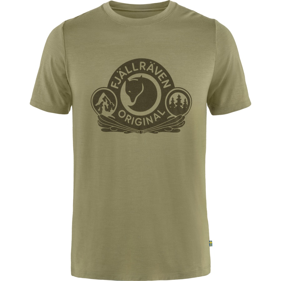 Abisko Wool Classic Ss M Light Olive Fashion Fjällräven