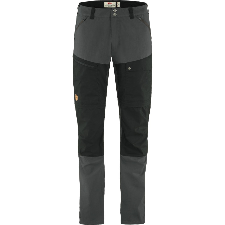 Fashion Fjällräven Dunkelgrau-schwarz Abisko Midsummer Zip Off Hose M Lang