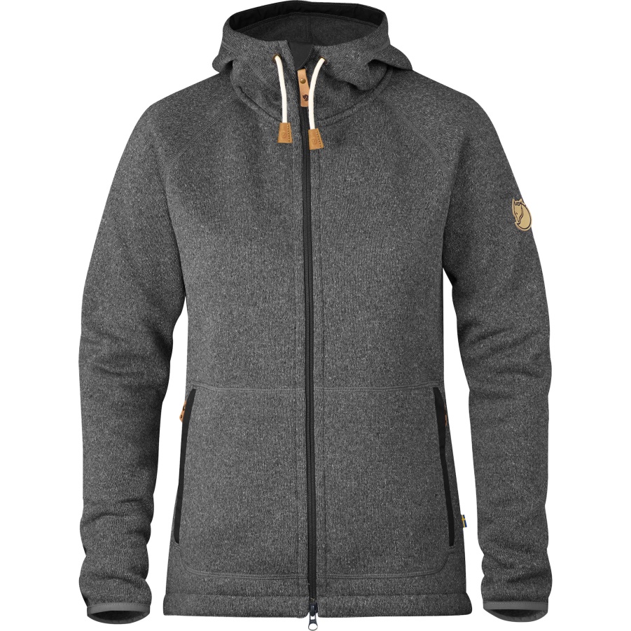 Fashion Fjällräven Brand Dunkelgrauer Övik Fleece-Hoodie M