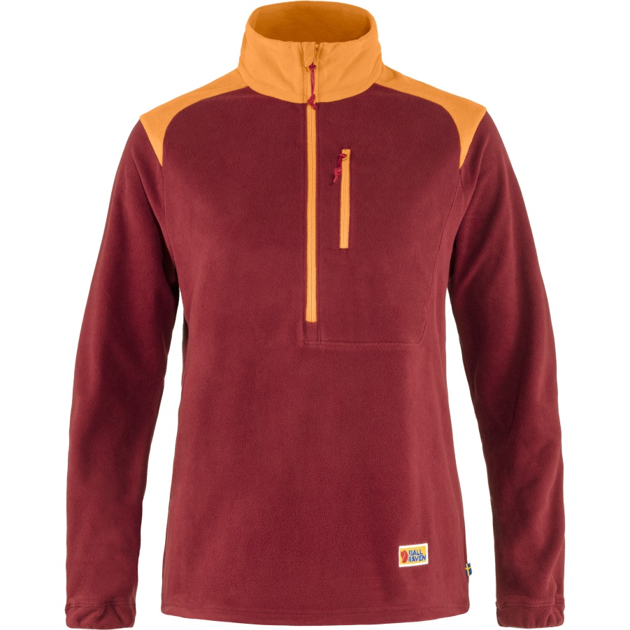 Bordeauxrot-würziges Orange Kleines Alltags-fleece Mit Mode Fjällräven