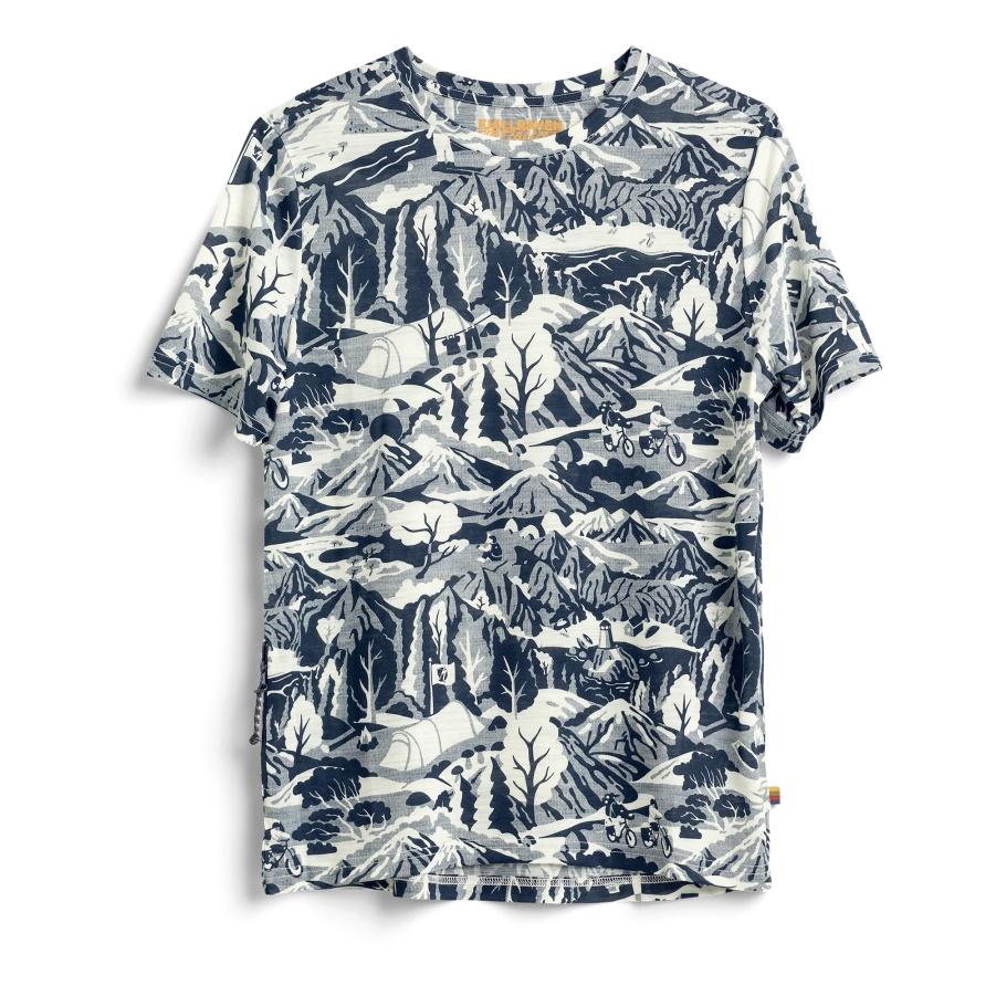 Fashion Fjällräven S/f Woll-caliswe-t-shirt Mit Navy-eggshell