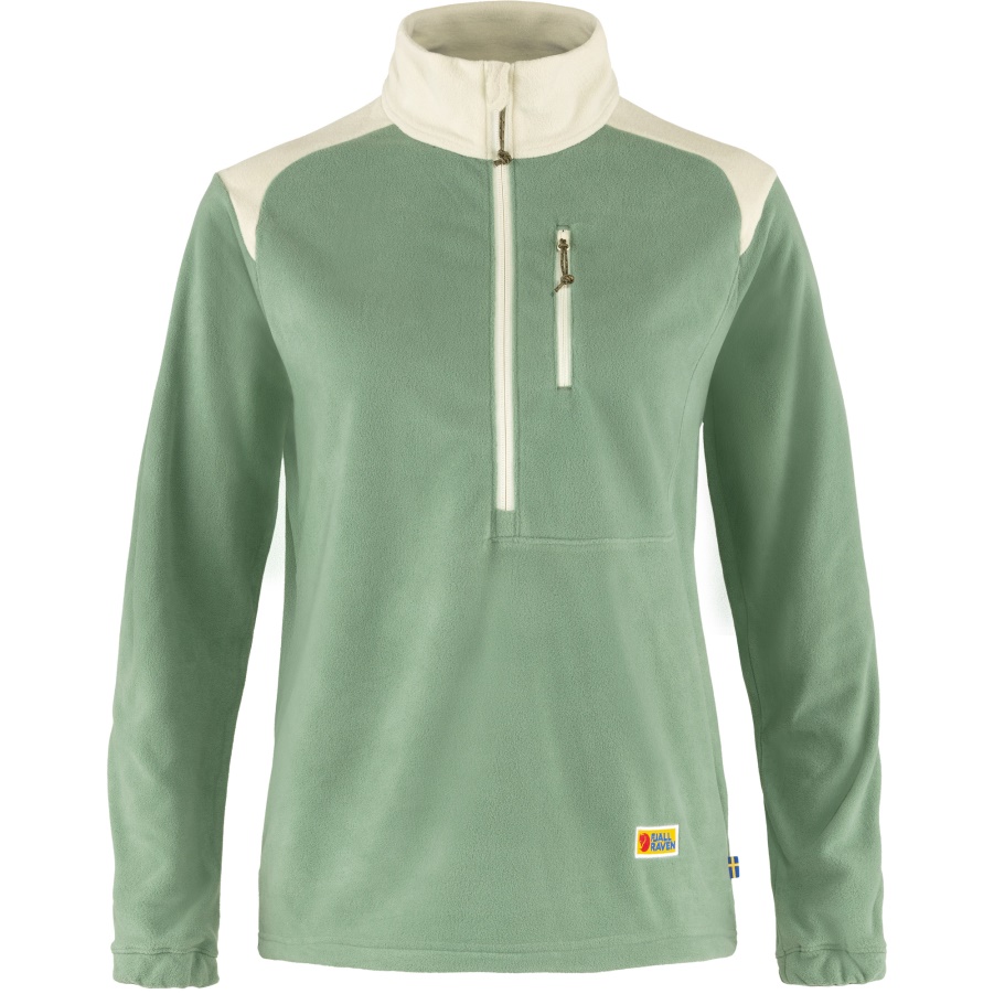 Fashion Fjällräven Sage Green-chalk White Daily Little Fleece M