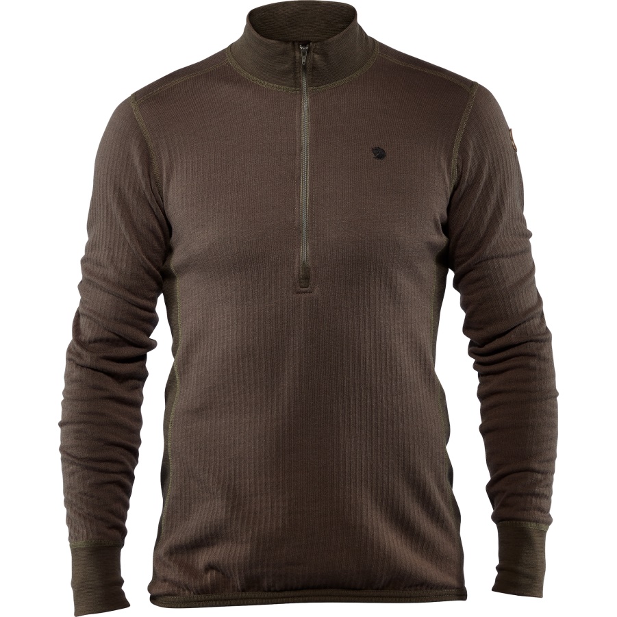 Värmland Wollterry Halber Reißverschluss M Fashion Fjällräven Brand Dark Olive