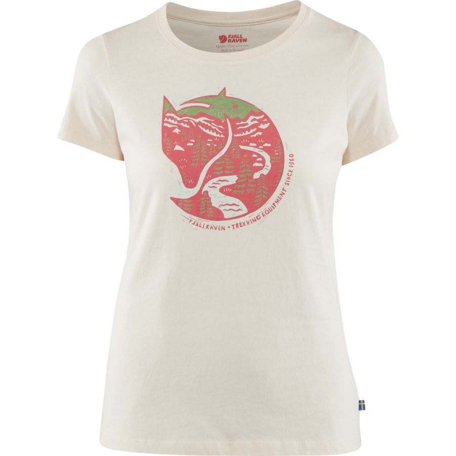 Fashion Fjällräven Kreideweißes Polarfuchs-print-t-shirt M