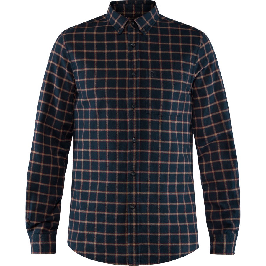 Övik Flanellhemd M Fashion Fjällräven Dark Navy