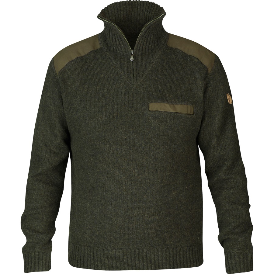 Dark Olive Mode Fjällräven Koster Pullover M