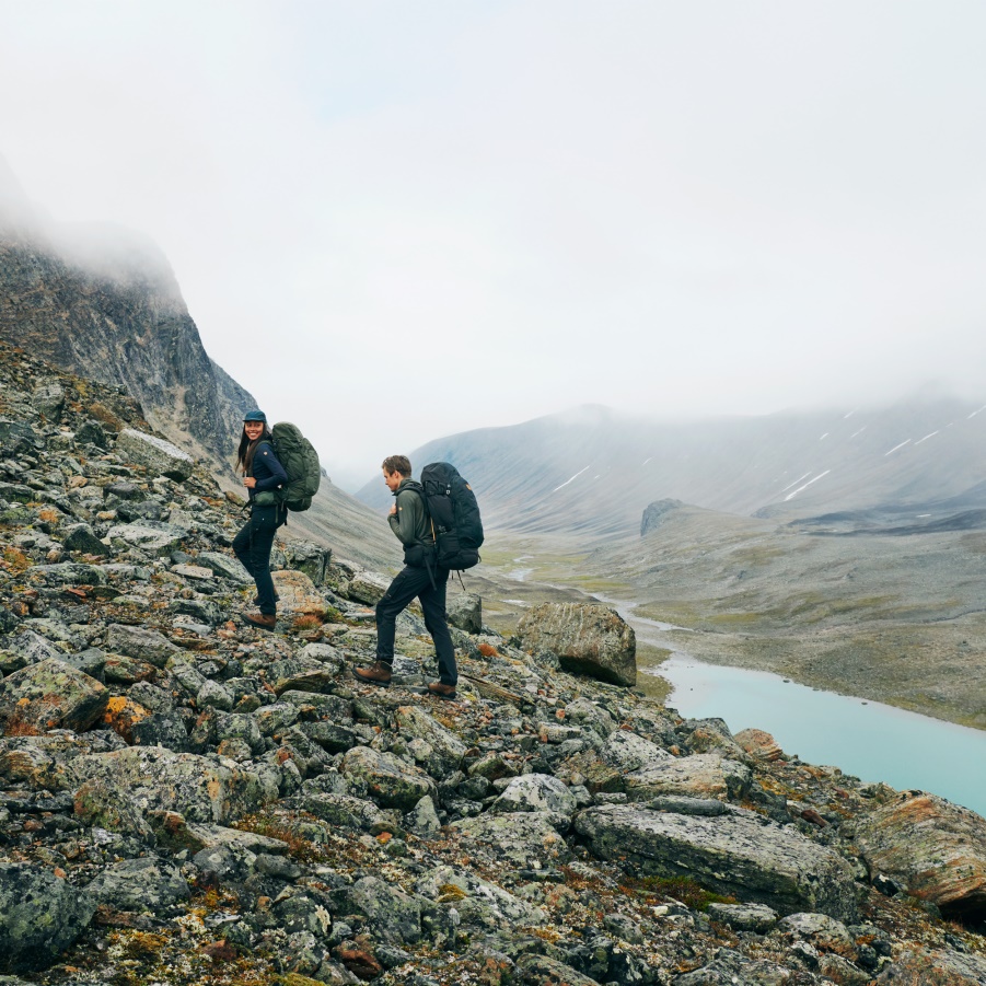 Abisko Hochsommerhose Mit Kurzer Mode Fjällräven Mineralblau-lehmblau