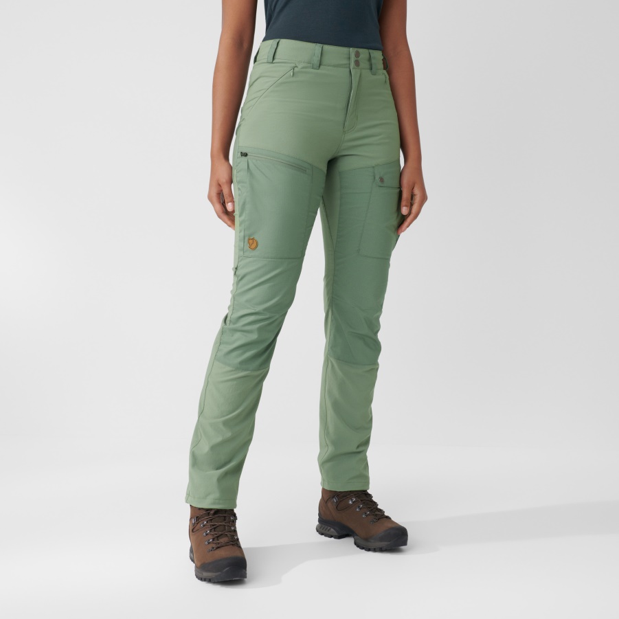 Abisko Hochsommerhose Mit Kurzer Mode Fjällräven Mineralblau-lehmblau